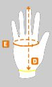 How to measure the heated glove size